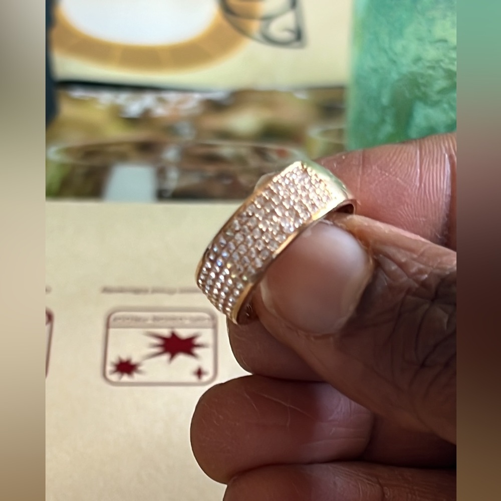 18k real solid gold ring